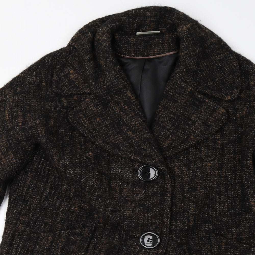 Wallis Womens Brown   Overcoat Coat Size M