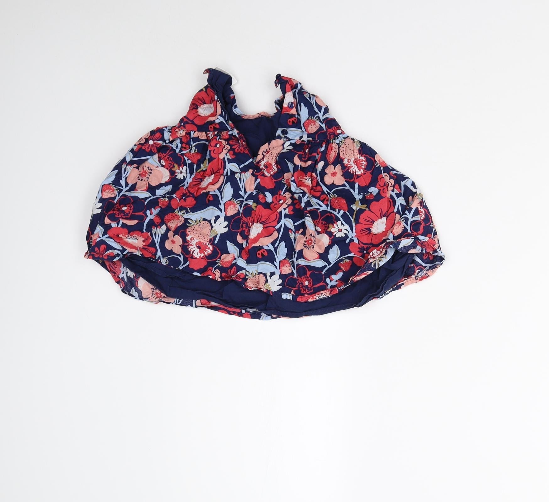 Preloved NEXT Girls Multicoloured Floral  Fit & Flare  Size 3-6 Months - Back
