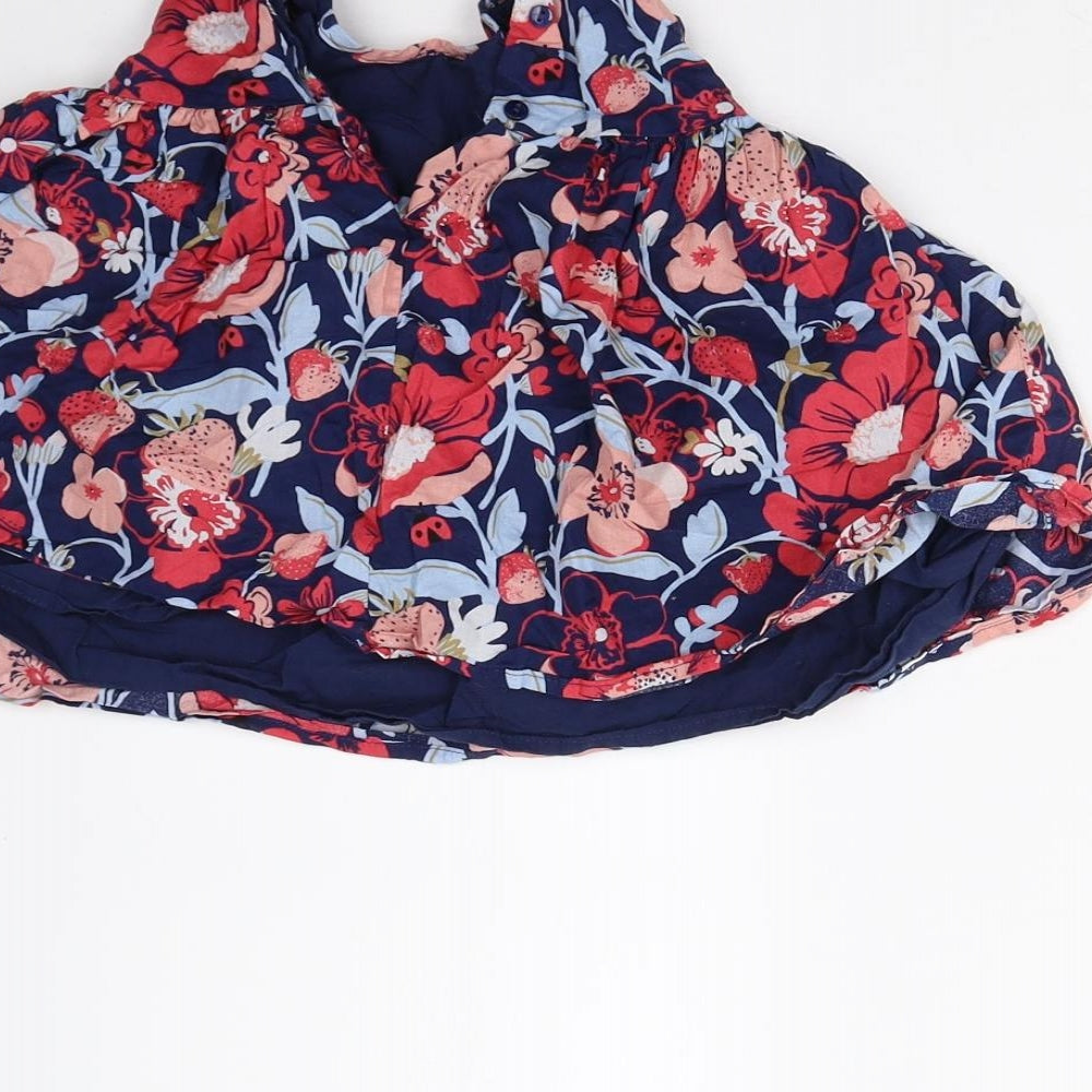 Preloved NEXT Girls Multicoloured Floral  Fit & Flare  Size 3-6 Months - Label