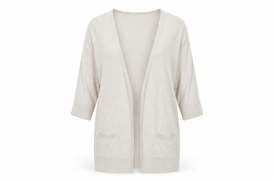 Topshop Womens Beige  Knit Cardigan Jumper Size 10