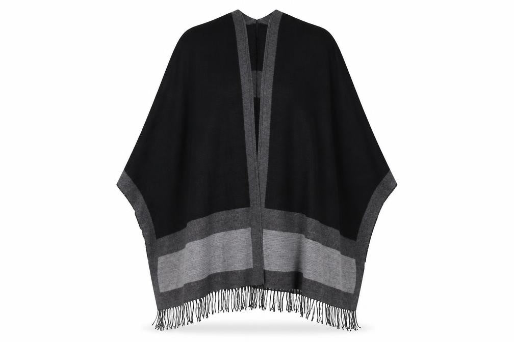 Very Womens Grey  Knit Jacket Poncho One Size