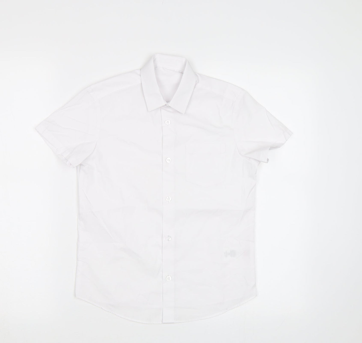 George Girls White   Basic Button-Up Size 7-8 Years