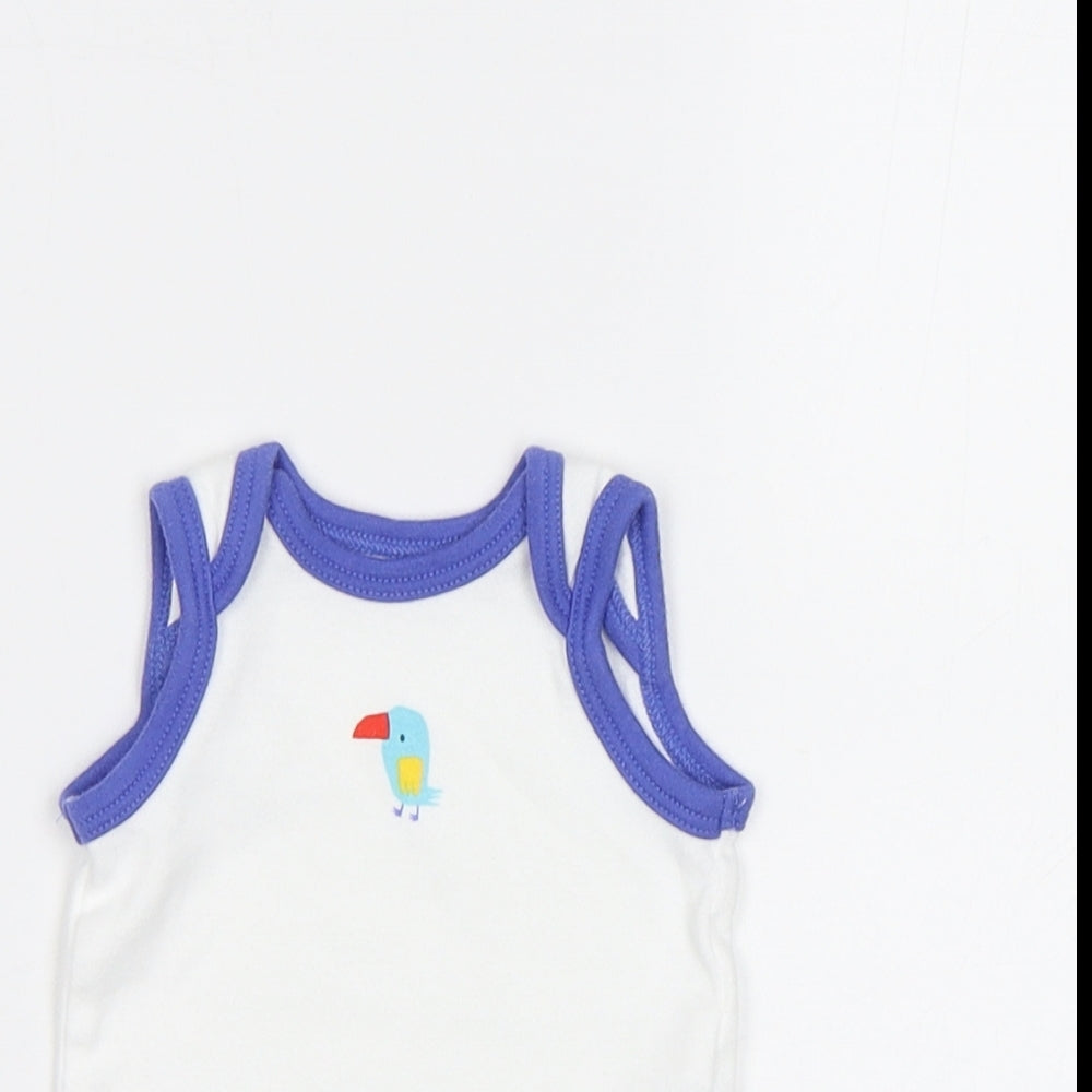 Mothercare Baby White   Romper One-Piece Size 0-3 Months