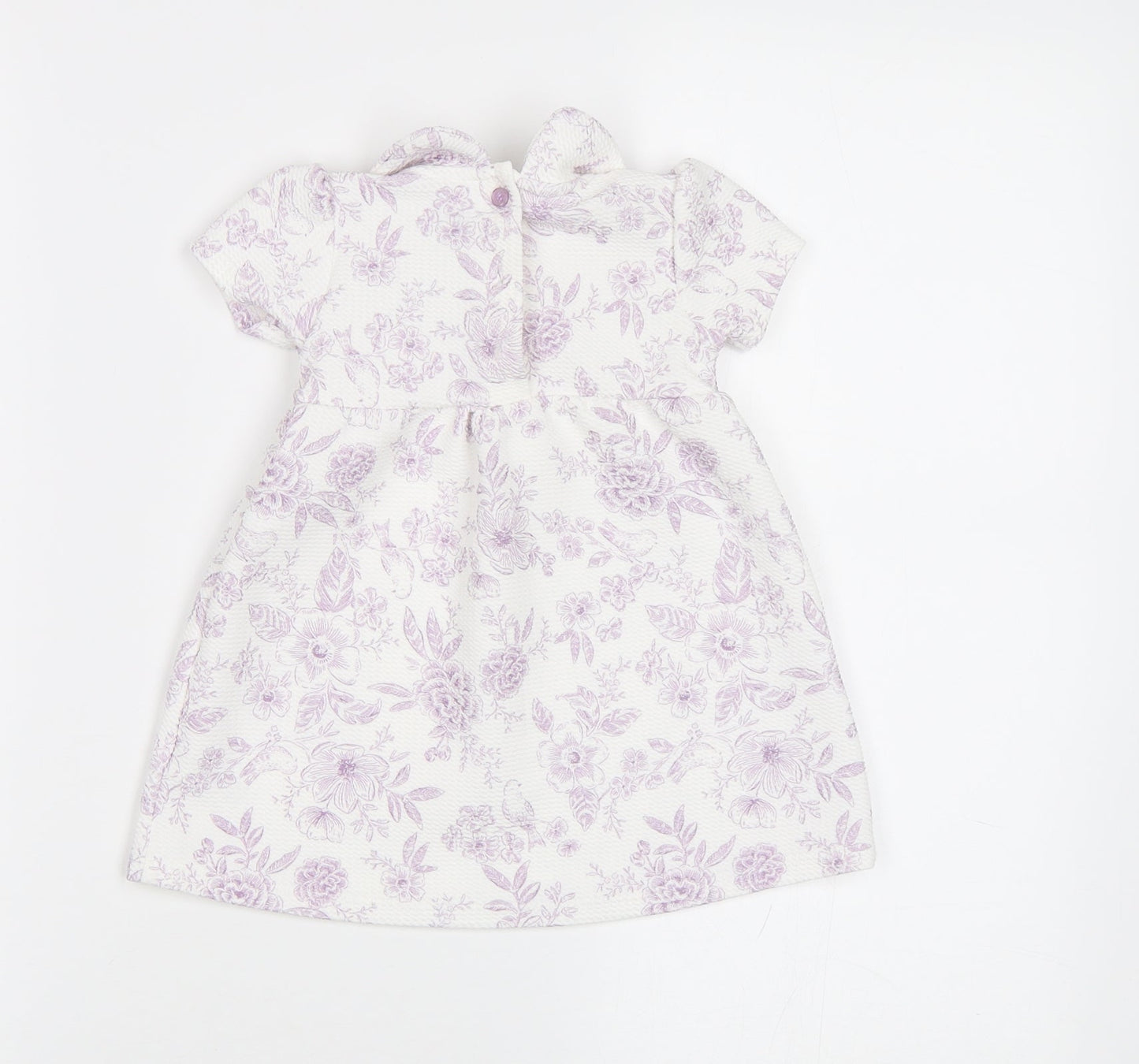 TU Baby White Floral  A-Line  Size 3-6 Months