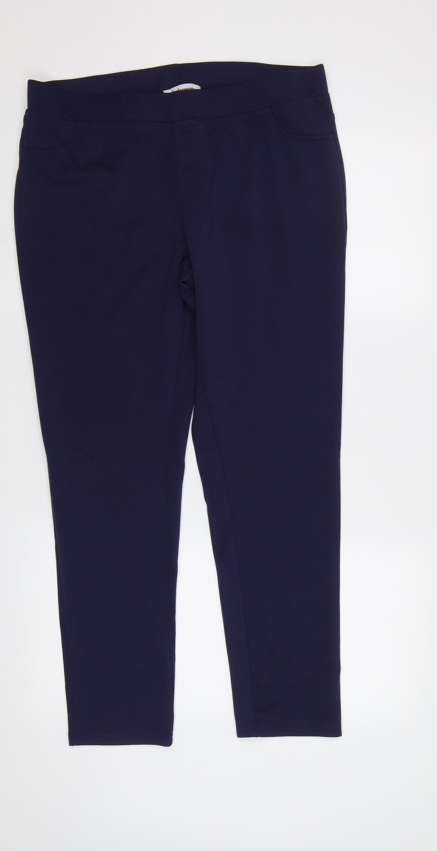 atlas for women Womens Blue   Jogger Trousers Size 16 L27 in