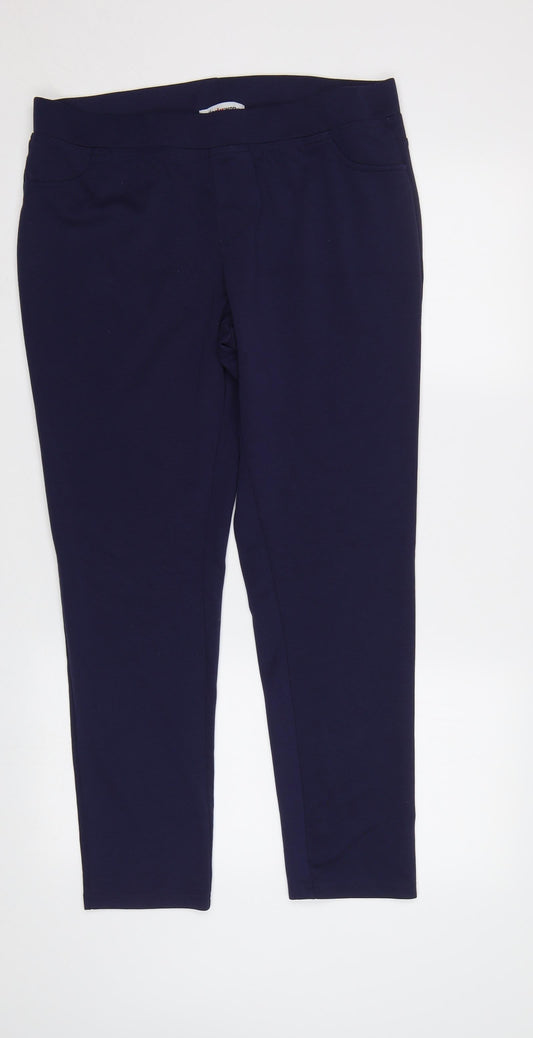 atlas for women Womens Blue   Jogger Trousers Size 16 L27 in