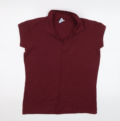 Preloved JHK Womens Purple   Basic Polo Size L - Front