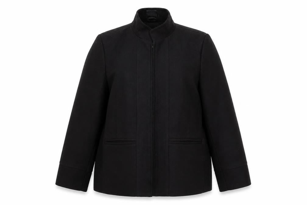 tg Womens Black   Overcoat Coat Size 20