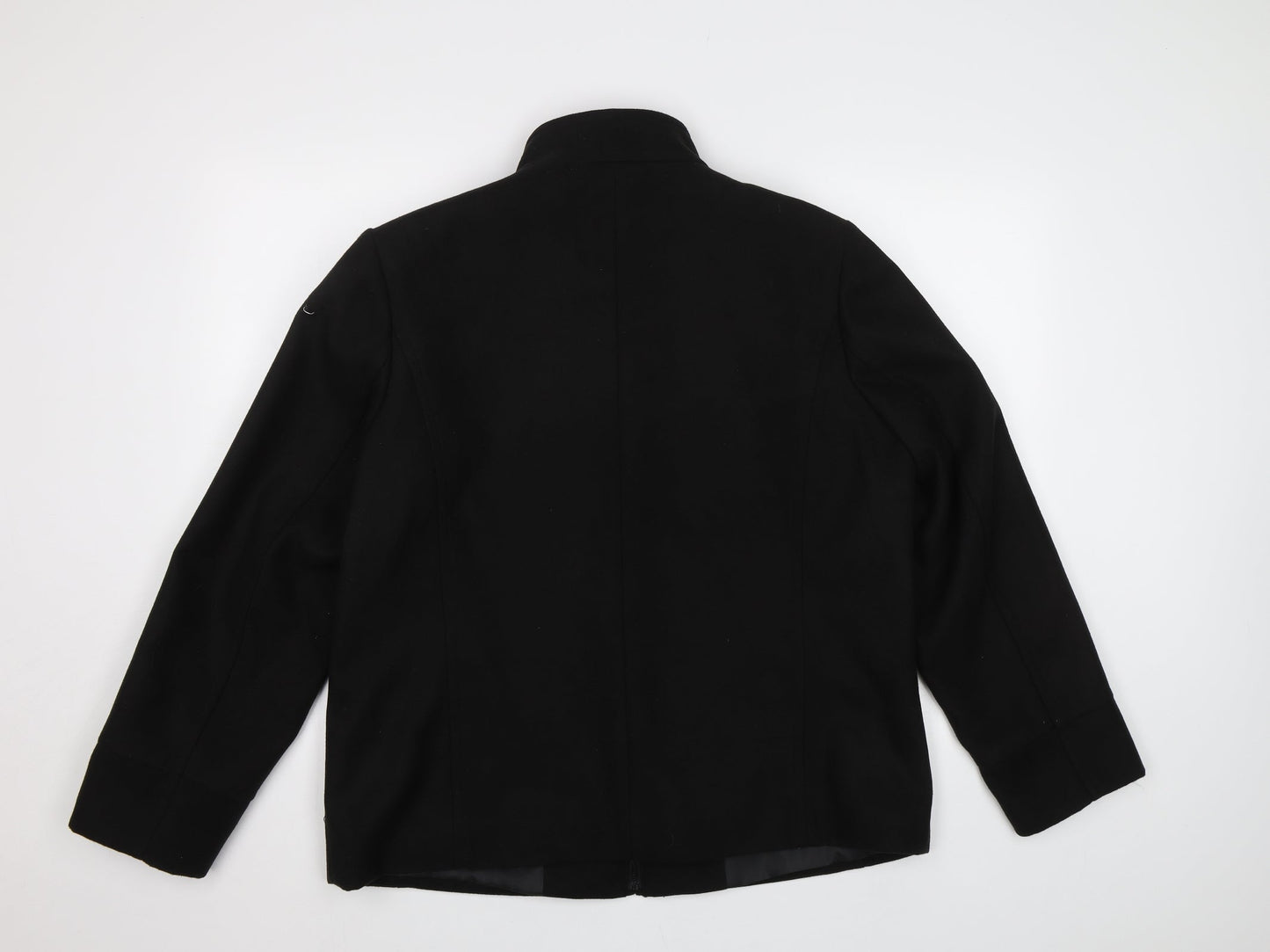 tg Womens Black   Overcoat Coat Size 20
