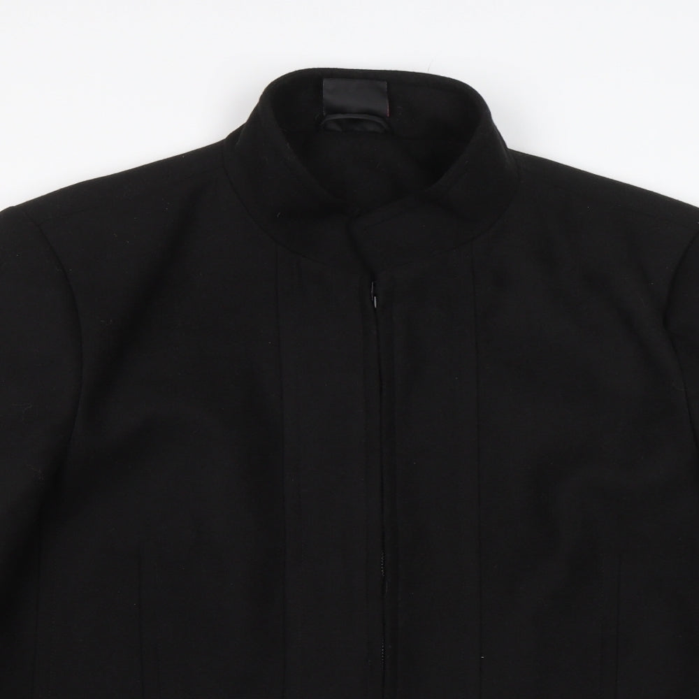 tg Womens Black   Overcoat Coat Size 20