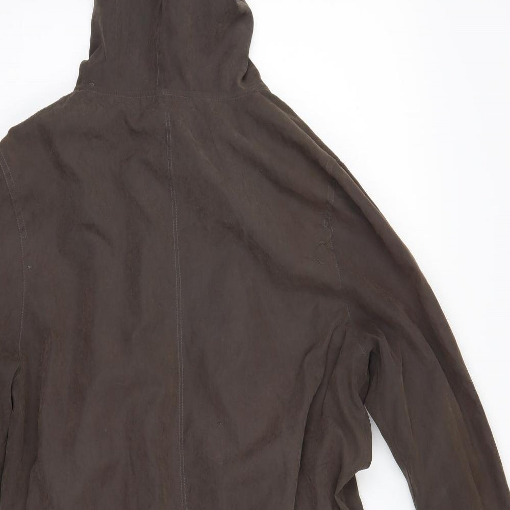 Linea Womens Brown   Overcoat Coat Size 10