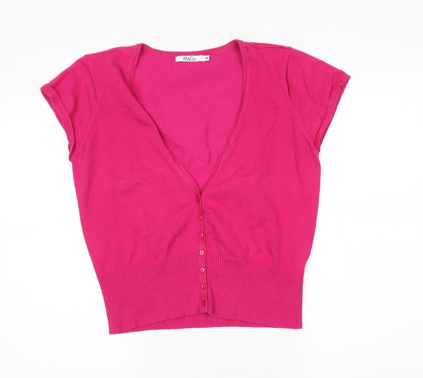 M&Oo Womens Pink   Cardigan Jumper Size M