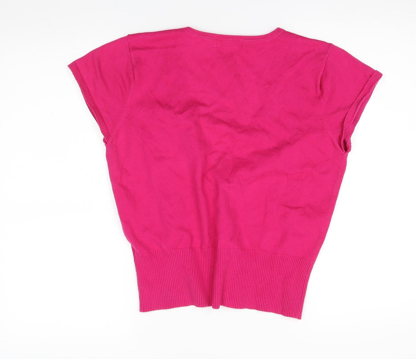 M&Oo Womens Pink   Cardigan Jumper Size M