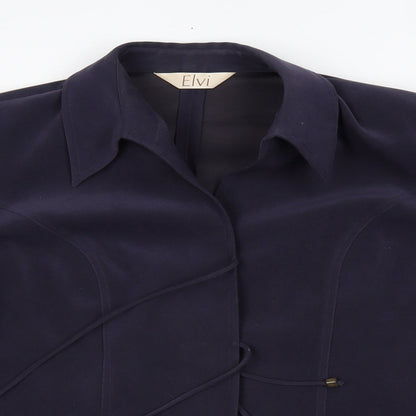 ELVI Womens Blue   Jacket Blazer Size 16