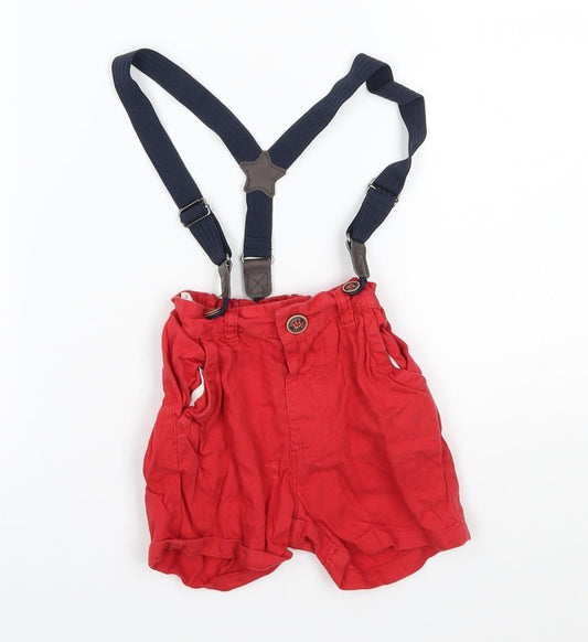 NEXT Baby Red    Trousers Size 18-24 Months  - suspenders