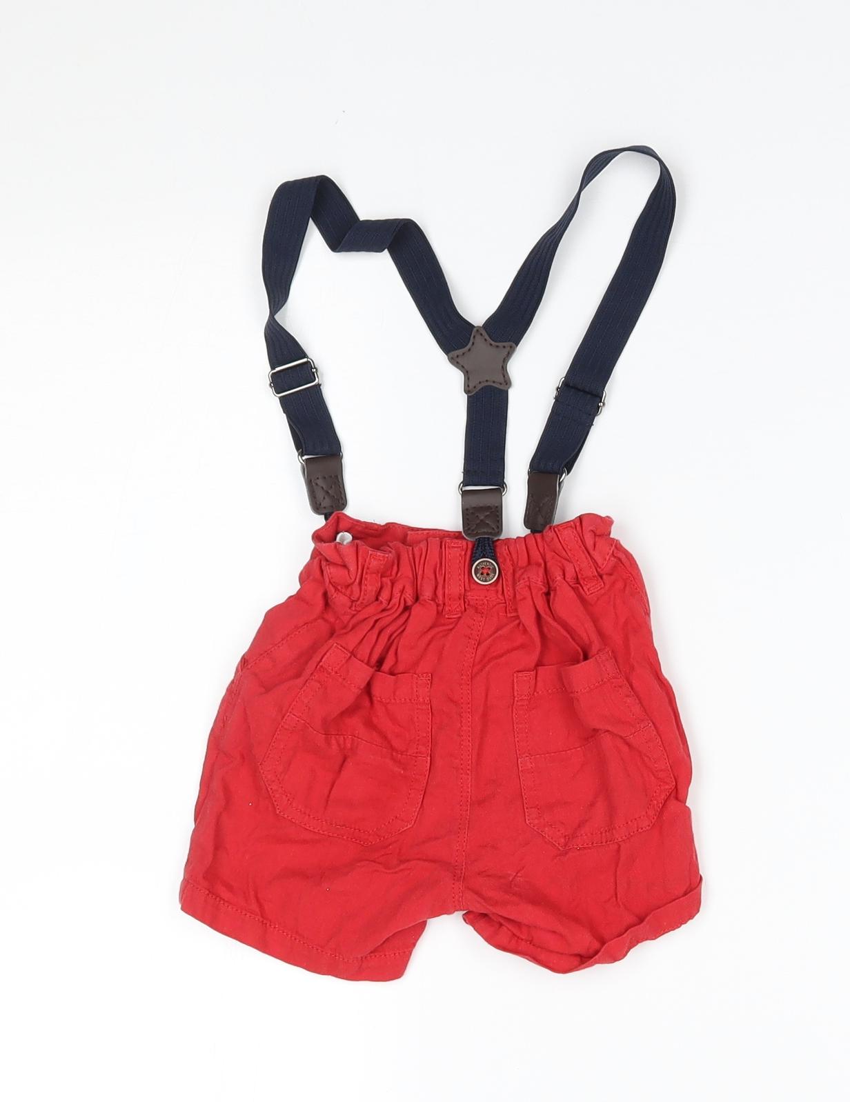 NEXT Baby Red    Trousers Size 18-24 Months  - suspenders