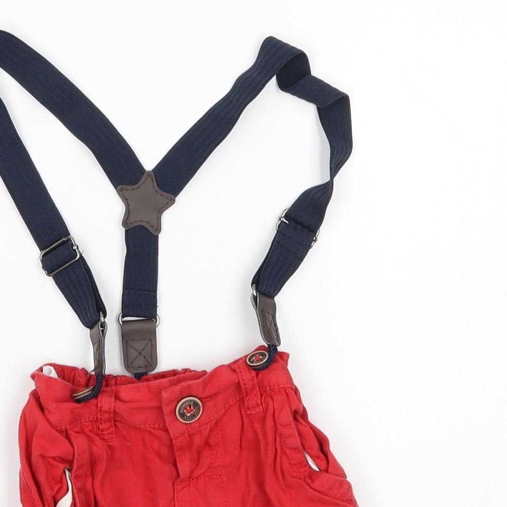 NEXT Baby Red    Trousers Size 18-24 Months  - suspenders
