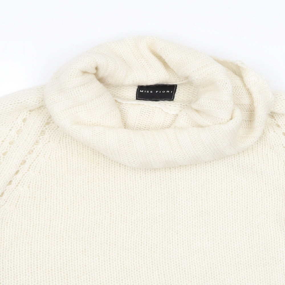 Miss Flori Womens Ivory   Pullover Jumper Size 14
