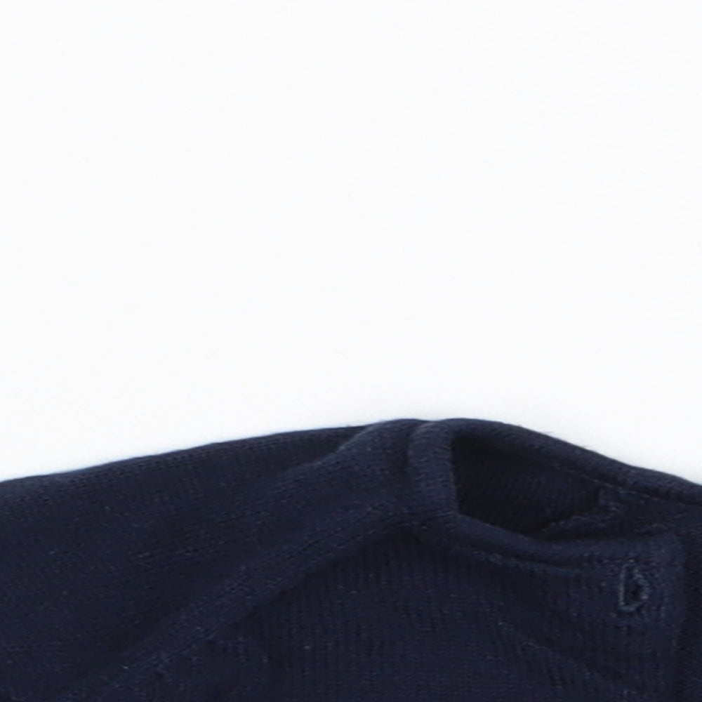 NEXT Girls Blue   Cardigan Jumper   - Lace Back Panel