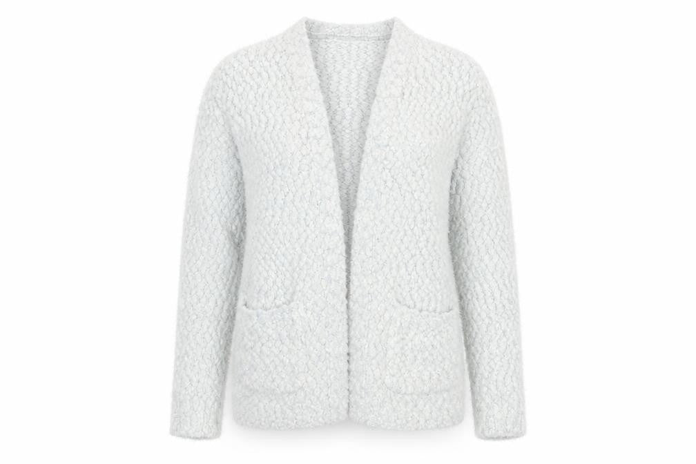 Papaya Womens Silver   Cardigan Jumper Size M
