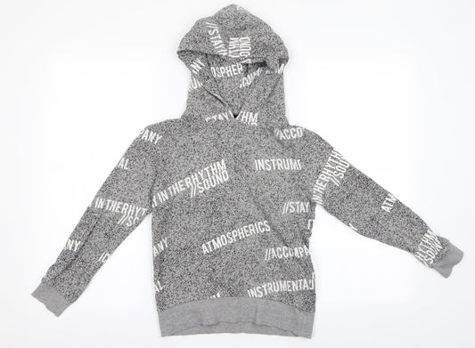 LMTD Boys Grey Spotted  Pullover Hoodie Size 11-12 Years  - In The Rhythm