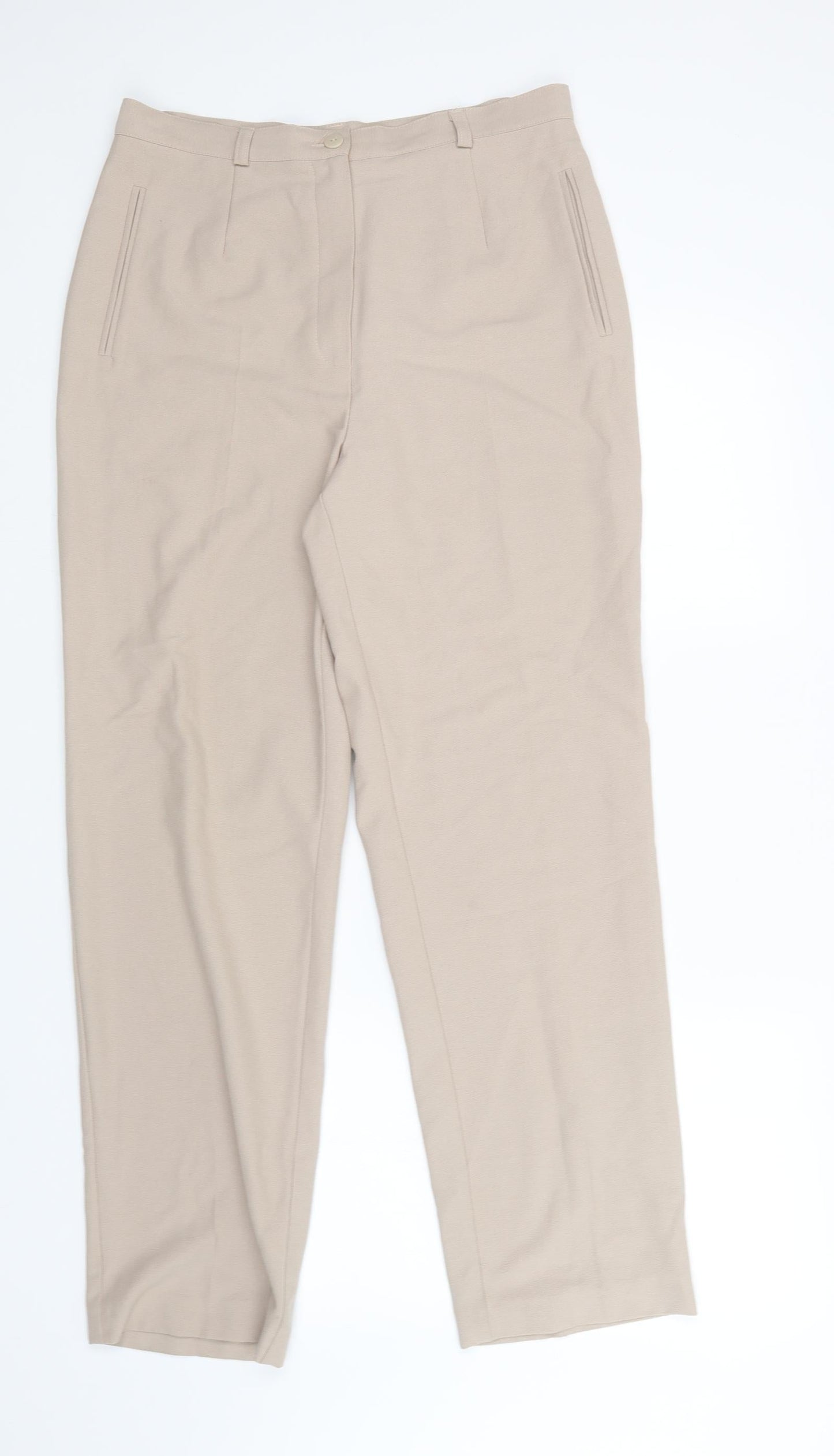 Essentials Womens Beige   Trousers  Size 32 in L30 in