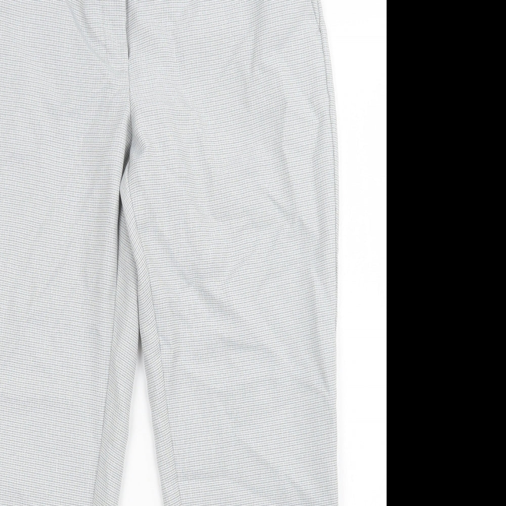 Dorothy Perkins Womens Grey Check  Trousers  Size 10 L27 in