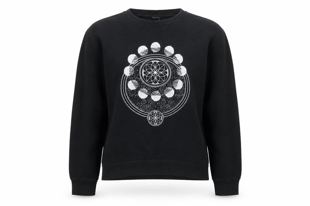 Divided Womens Black   Pullover Sweatshirt Size XS