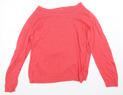 Preloved Long Island Womens Pink   Pullover Jumper Size XL - Front