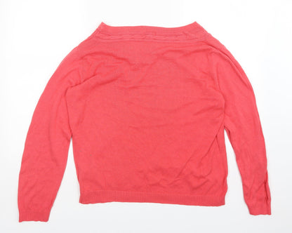 Preloved Long Island Womens Pink   Pullover Jumper Size XL - Back
