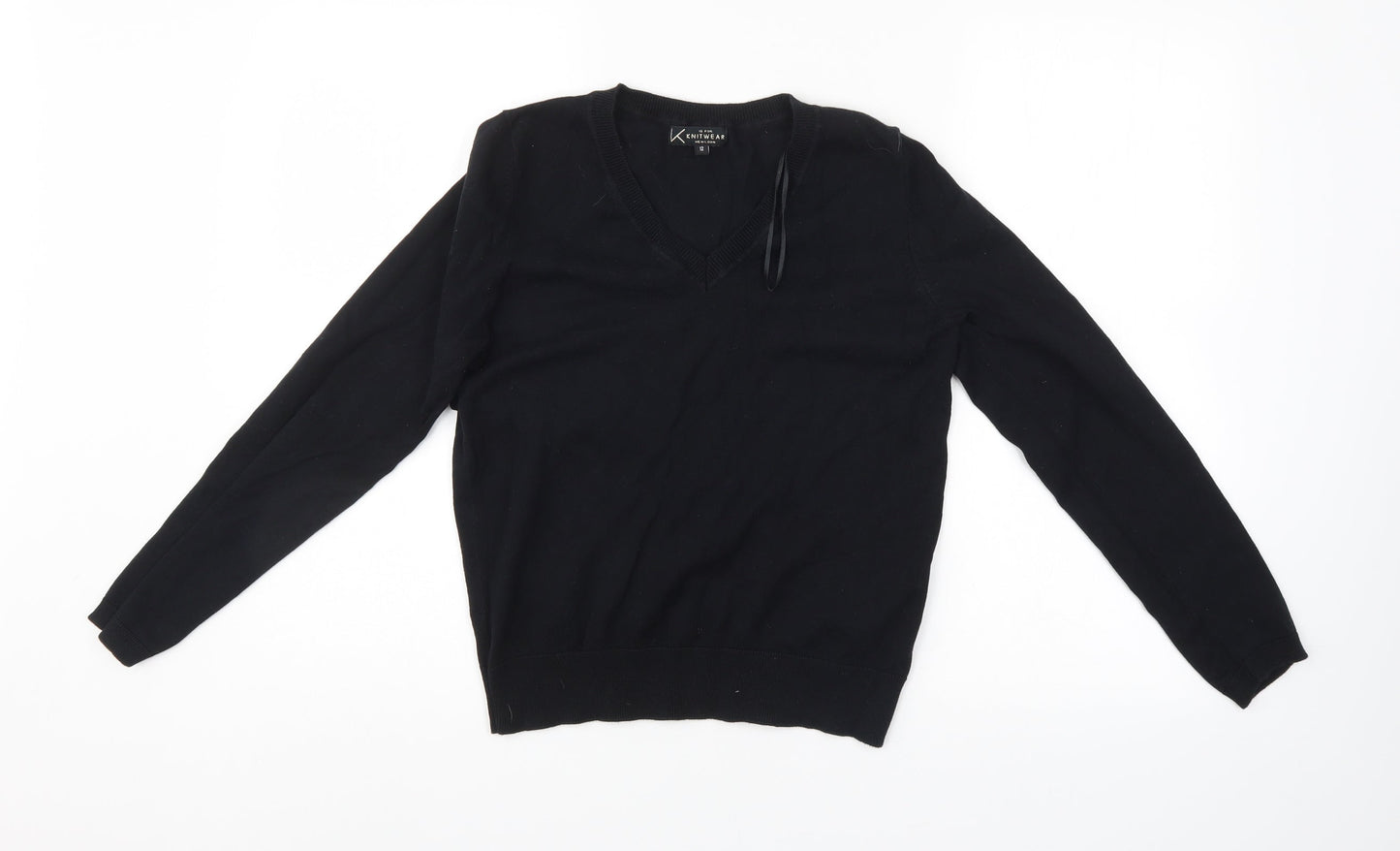 K is for Knitware Womens Black   Pullover Jumper Size 12