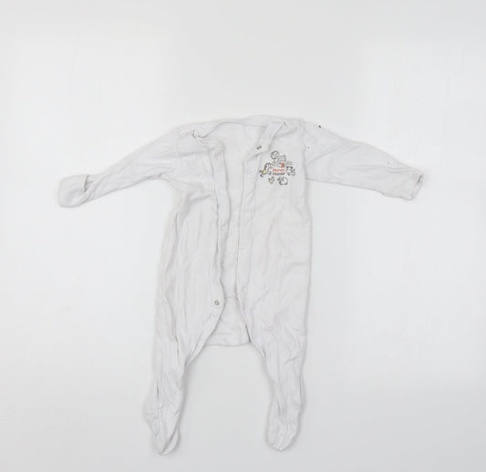 TU Baby White   Babygrow One-Piece Size 3-6 Months