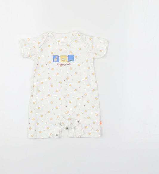 Mothercare Baby White Polka Dot  Romper One-Piece Size Newborn