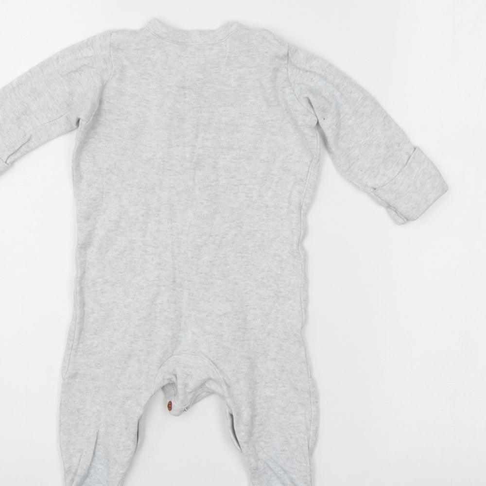 Mothercare Baby Grey   Babygrow One-Piece Size 3-6 Months