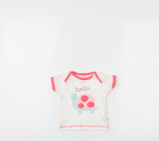 Mothercare Baby White   Basic T-Shirt Size 3-6 Months