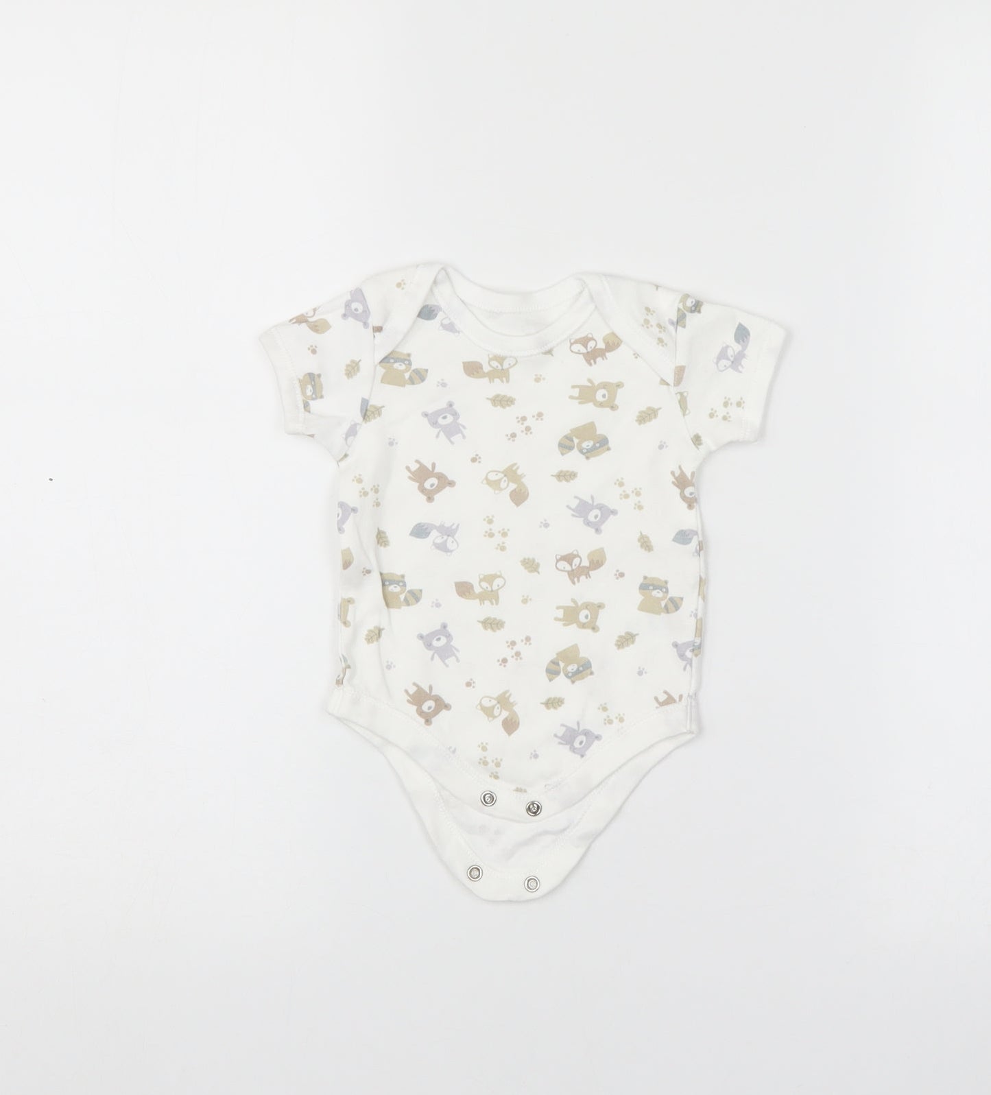 Matalan Baby White   Romper One-Piece Size 3-6 Months
