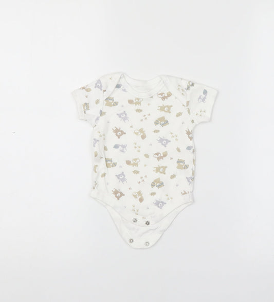 Matalan Baby White   Romper One-Piece Size 3-6 Months