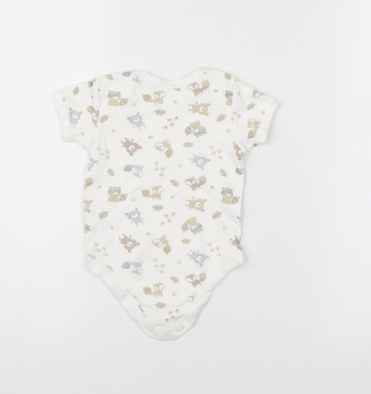 Matalan Baby White   Romper One-Piece Size 3-6 Months