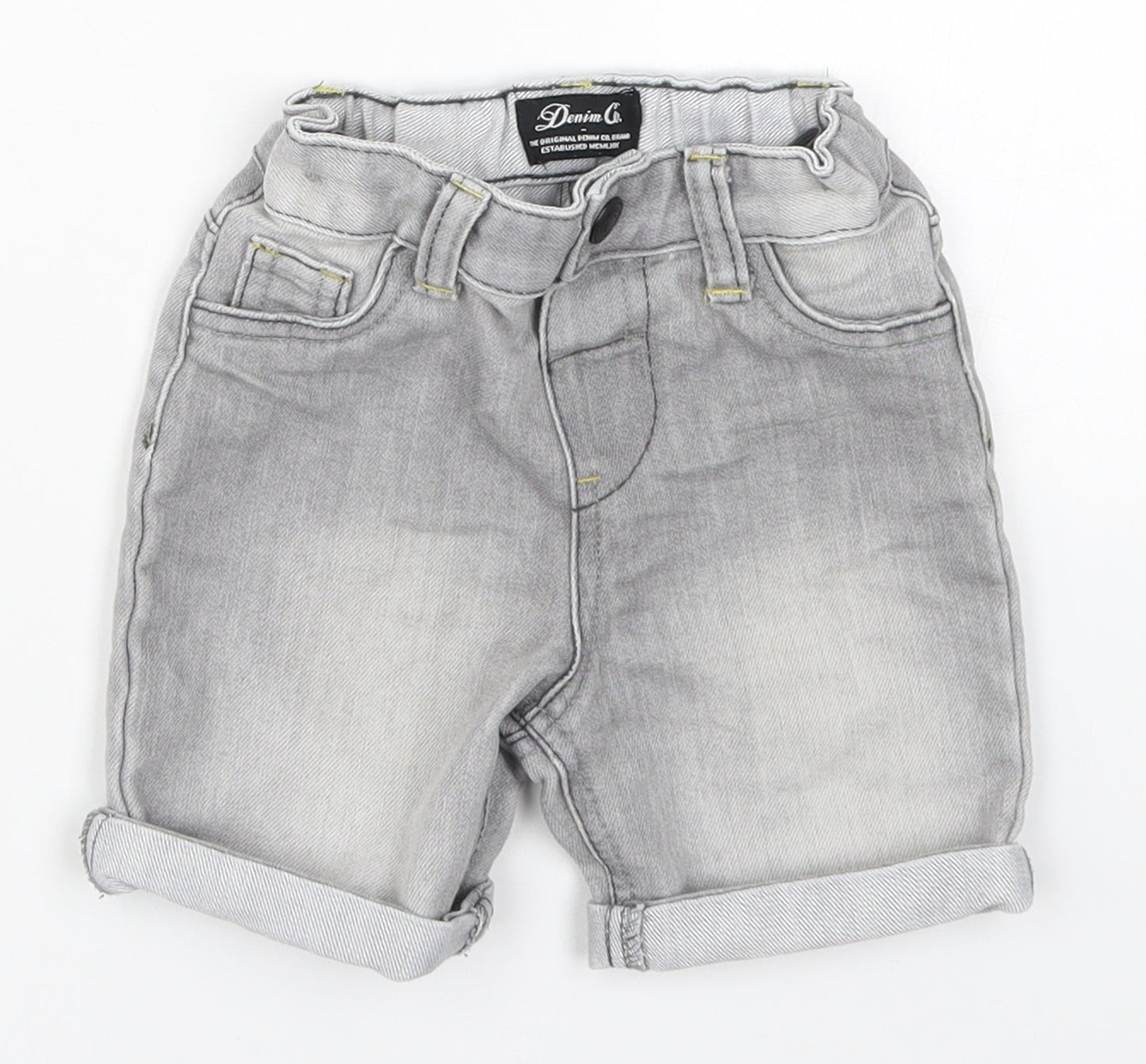 Denim Co Boys Grey  Denim Cropped Jeans Size 12-18 Months