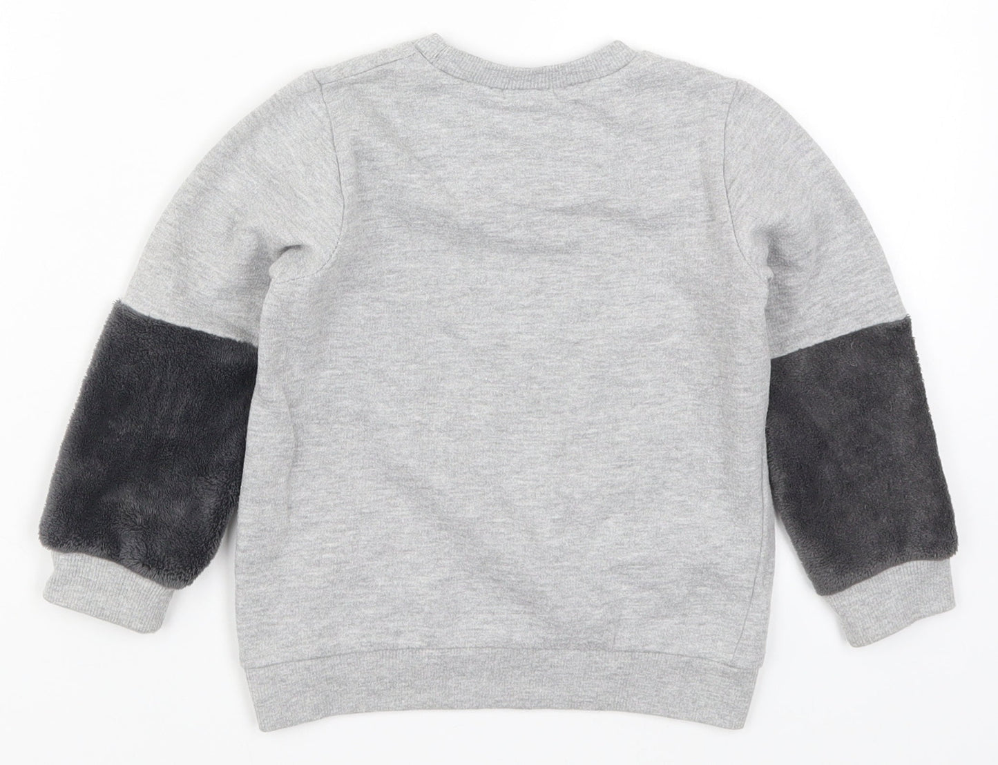 Pep&Co Girls Grey   Pullover Sweatshirt Size 2-3 Years  - Think Happy Thoughts