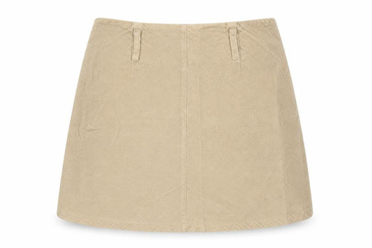 Denim Co Womens Beige  Corduroy Mini Skirt Size 10