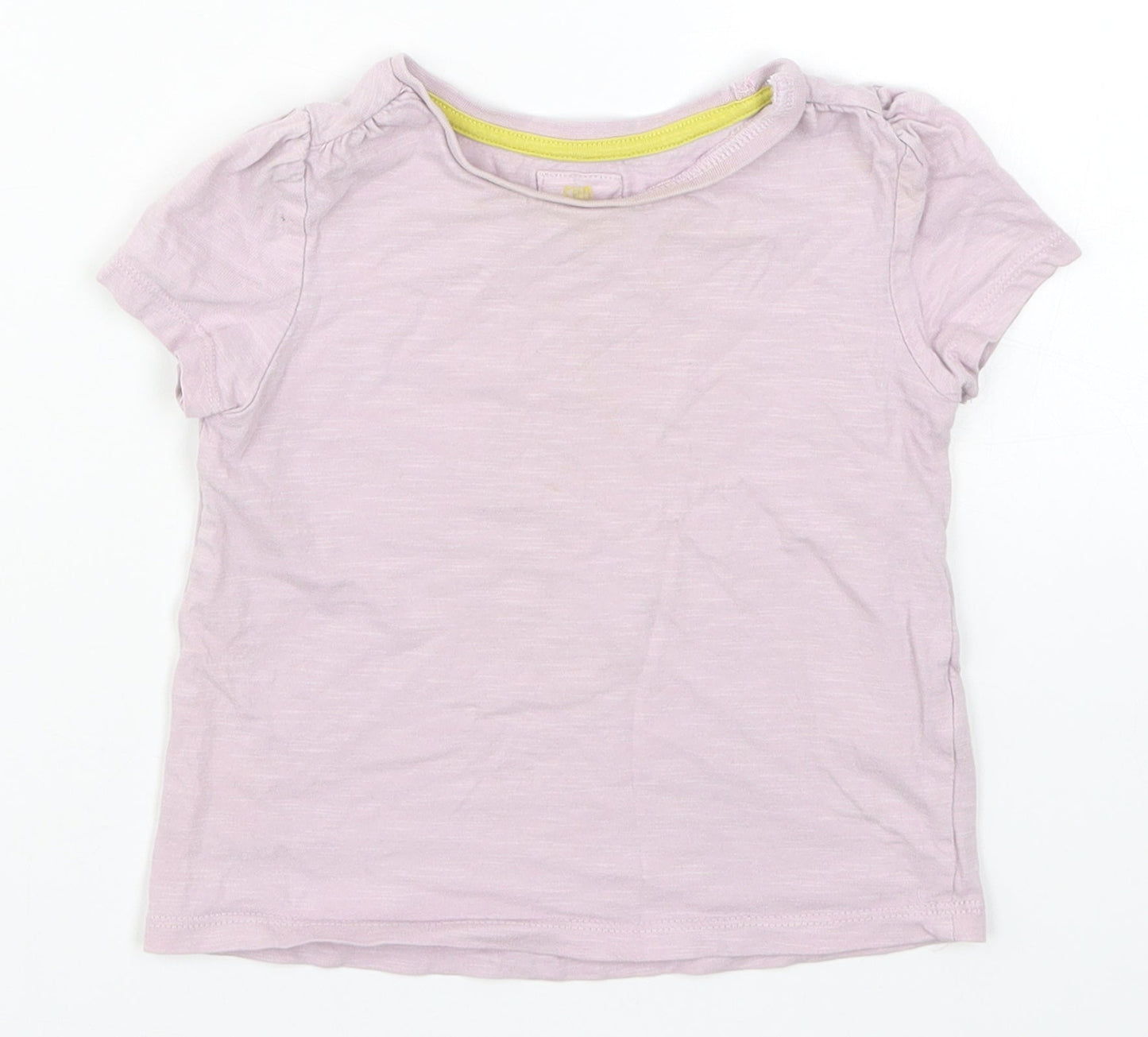 TU Girls Purple   Basic T-Shirt Size 2-3 Years