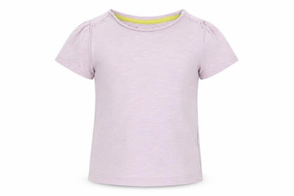 Front view of Tu girls’ purple basic t-shirt, size 2-3, years