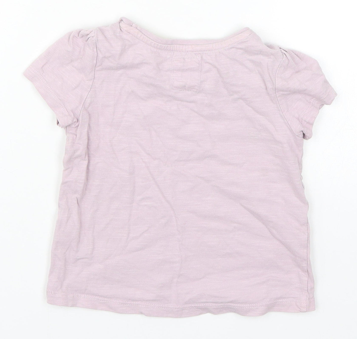 TU Girls Purple   Basic T-Shirt Size 2-3 Years