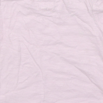 Brand and care label for Tu girls’ purple basic t-shirt, size 2-3, years