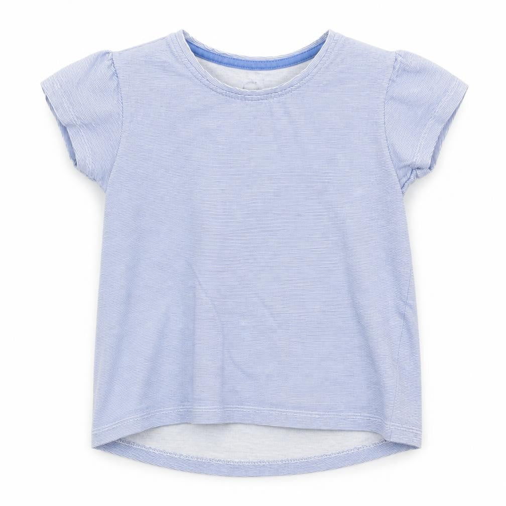 Primark Boys Blue Striped  Basic T-Shirt Size 2-3 Years