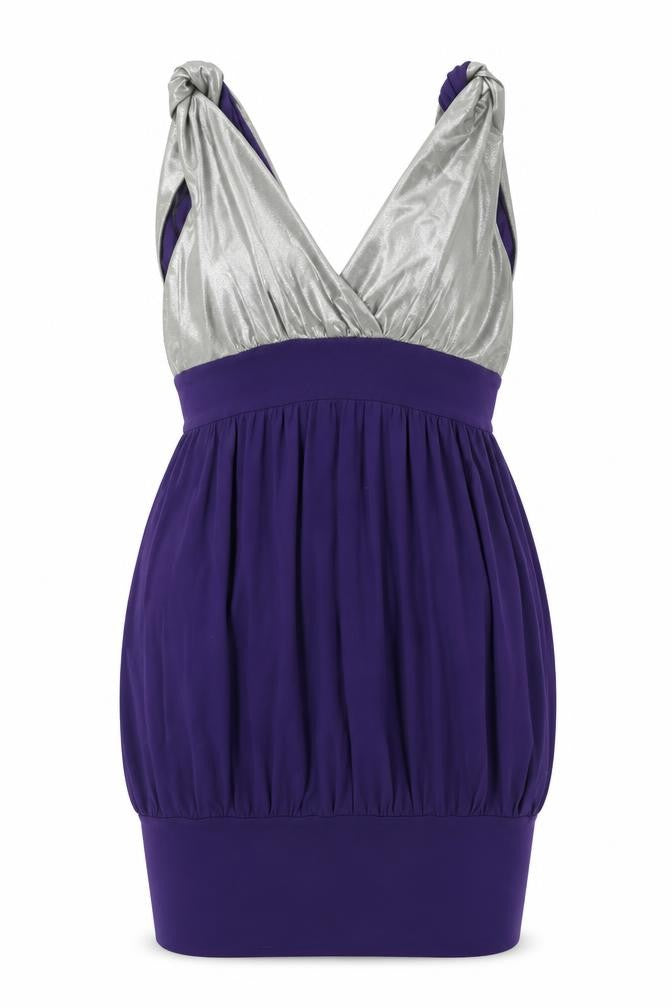 Rare Womens Purple   Mini  Size 12  - Silver