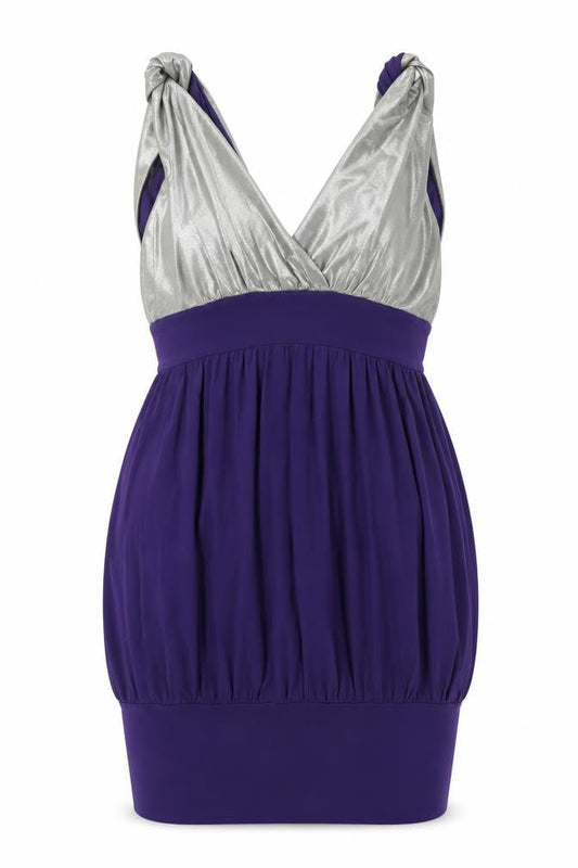 Rare Womens Purple   Mini  Size 12  - Silver