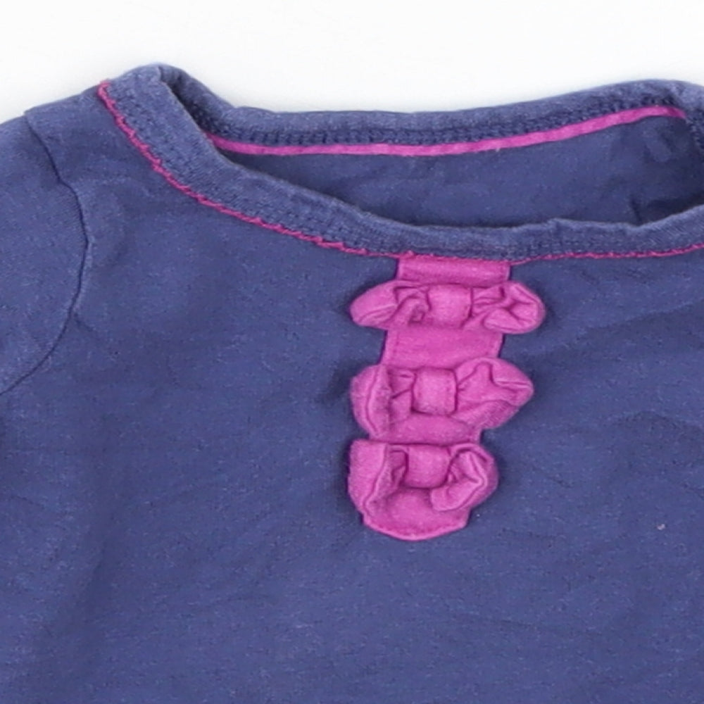 Marks and Spencer Girls Blue   Basic T-Shirt Size 0-3 Months