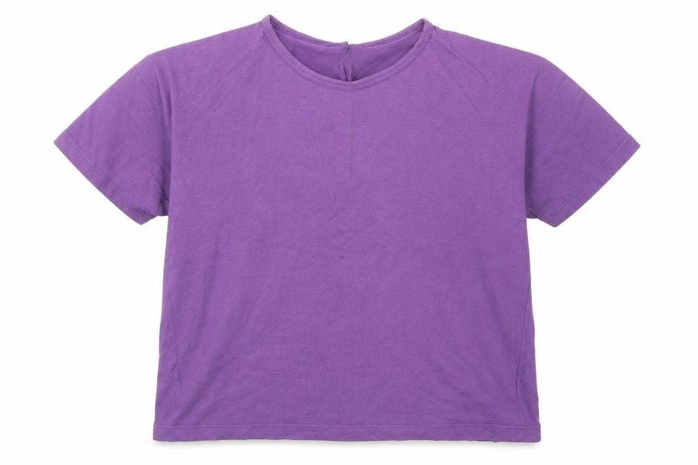Back to Basix Womens Purple   Basic T-Shirt Size 16